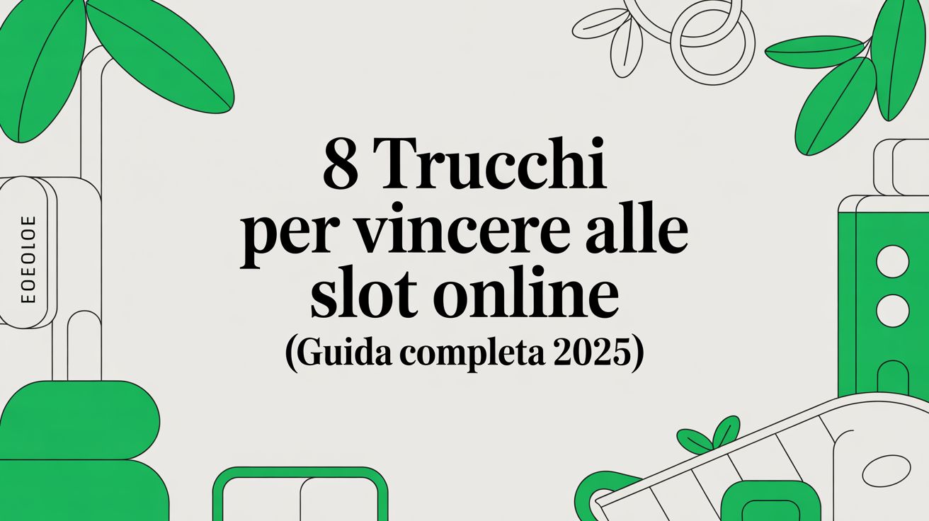 8 Trucchi per Vincere alle Slot Online (Guida Completa 2025)