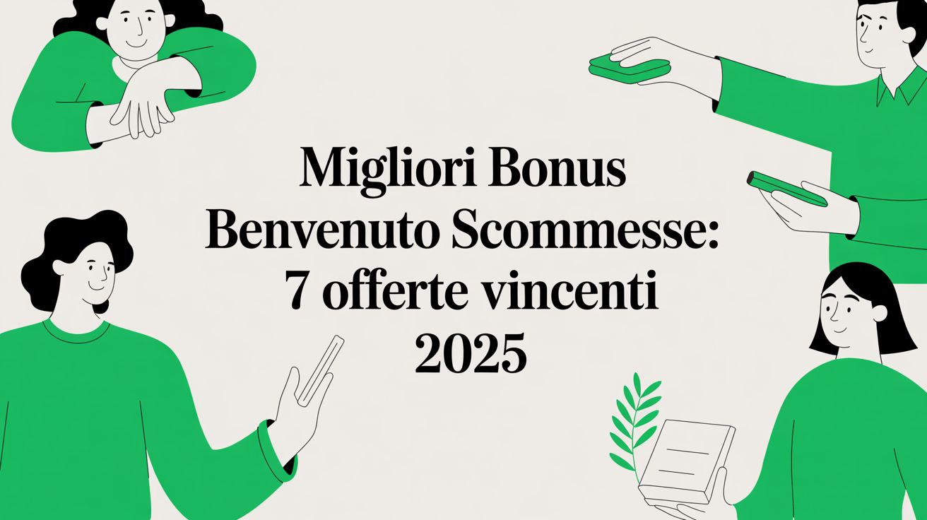 migliori bonus benvenuto scommesse: 7 offerte vincenti 2025